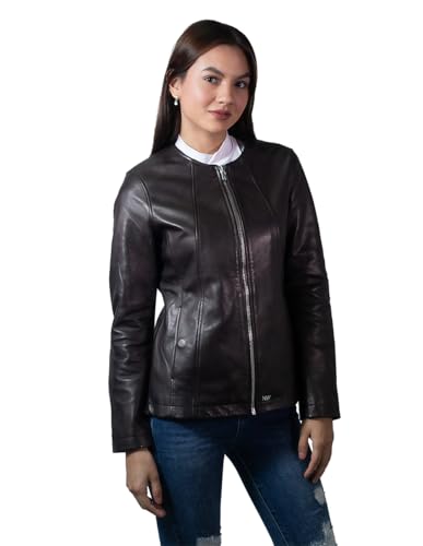 Nine West women's leather jacket, Racer style (US, Alpha, Small